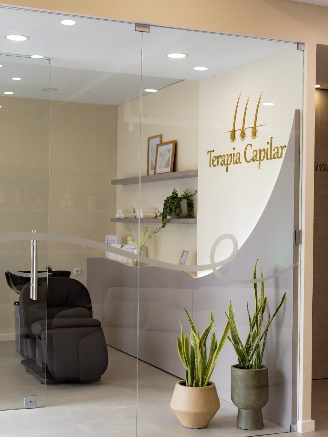 Sala de terapia capilar da Curly Concept